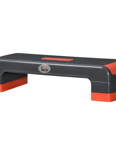Höjdjusterbar Aerobic Stepper Röd + Svart