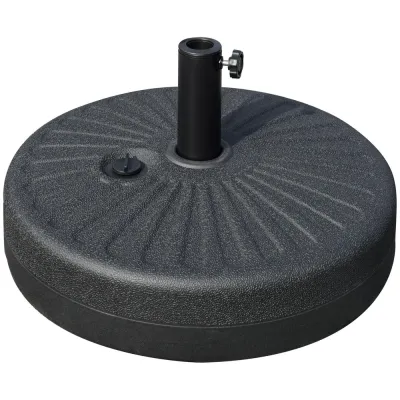 Rund Parasollfot i Cement Parasollstativ 51 cm