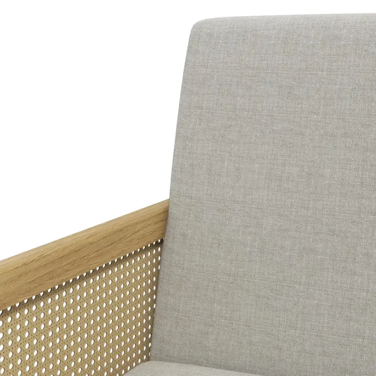 Accentstol Relaxstol Natur av Rottinglook och Linnelook