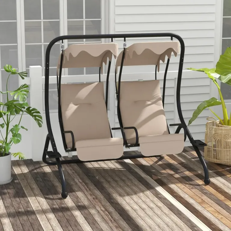 Hammock 2-Sits med Soltak 170 x 136 x 170 cm