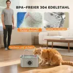 Kattdricksfontän 3,2 L med Tyst Pump och Aktivt Kolfilter