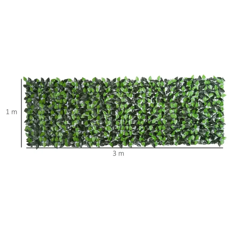 Konsthäck Prisvärd Mörkgrön Plast 300 x 100 cm