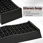 Åtkomstramp 2-Pack Tröskelramp Kantramp Gummiramper för Bilar och Rullstolar Svart 70 X 20 X 8 Cm