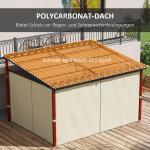 Pergola Paviljong Beige av Metall och Tyg för Trädgård och Terrass Vindtätt med Sidoväggar och Infällbart Tak 3,5 x 3 m