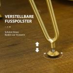 Fotpall Fotstöd Krämvit av Sammet och Metall för Vardagsrum Stoppad Bänk med Vadderad Sits 76 x 38 x 41,5 cm
