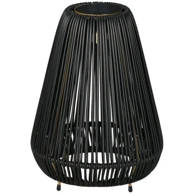 Sollampa Rottinglampa Svart av Metall Gångljus