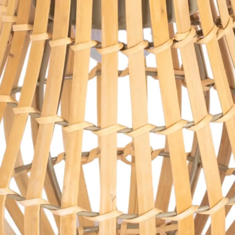 Sollampa Trädgårdslampa Natur av Bambu USB Uppladdningsbar
