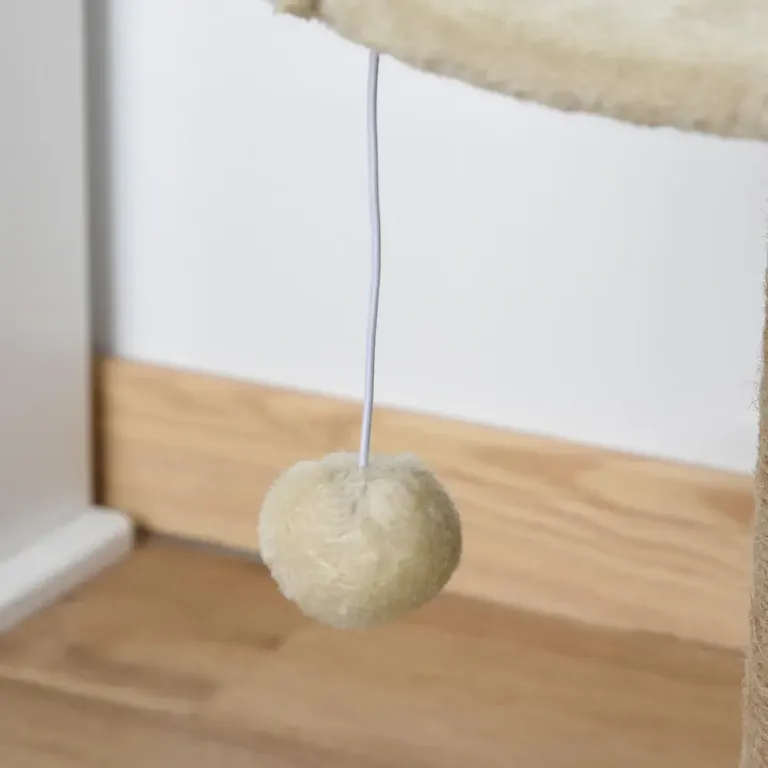 Klösträd Krämvit av Sisal och Plysch 49 cm