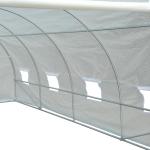 Folieväxthus Tunnelmodell Extra Stort Galvaniserad Stålram och Slitstark Duk Grön 600 X 300 X 200 Cm