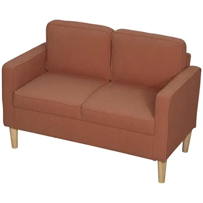 Soffa Loveseat 2-Sits Liten Rosa 117 x 63 x 79 cm