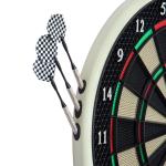 Elektronisk Darttavla med LCD-Skärm Svart Plast 6 Dartskivor 18 Spel för 8 Spelare Professionell