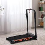 Hopfällbart Löpband för Hemmaträning, Kompakt Gåband med LCD-Display, Justerbar Hastighet 1-6 km/h för Promenader, Svart, 105 x 56 x 108,5 cm