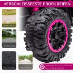 Elektrisk Barnfyrhjuling, Ljus och Musik, upp till 25 kg, Rosa/Svart, 3–6 km/h, 3–5 År