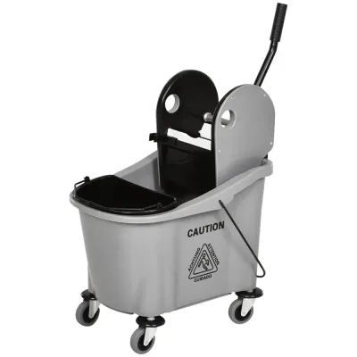 Städvagn Torkvagn Grå av Plast och Metall 54 x 41 x 91,5 cm