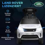 Barnelbil Elbil Barn Vit av Plast för Barn 1,5-5 År 2-i-1 Fordon med Slidläge och Musik 6 V 3 km/h