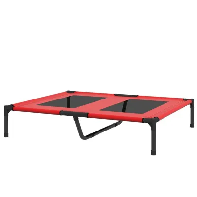 Hundbädd Röd av Oxford Tyg 92 x 76 x 18 cm
