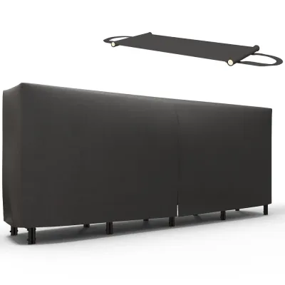 Vedställ med Skydd 240 x 36 x 99 cm, Svart
