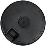 Parasollställ Paraplyfot Svart av HDPE och Konstharts för Trädgård och Balkong Rottinglook Passar Ø38/48mm Stolpar Ø 51 x 36 cm