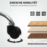 Ergonomisk Kontorsstol med Fällbart Ryggstöd, Fotstöd och Mjukt Tyg, Ljusbrun
