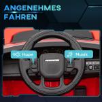 Barnelbil Elbil Röd av Plast för Barn 3-6 År 12V Fordon med 2,4G Fjärrkontroll och Musik 3-5 km/h