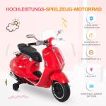 Elmotorcykel för Barn med MP3 Musikbelysning för 3-6 År PP Röd 108 X 49 X 75 Cm