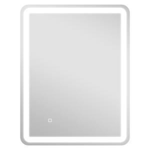 Badrumsspegel med LED-belysning och Touch-kontroll samt Dimbara Färger och Antifog Ergonomisk och Elegant Silver Glas 60 x 80 cm
