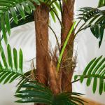 Konstgjord Palm i Kruka, Naturtrogen Konstväxt för Inomhusbruk, Underhållsfri Dekoration för Hem och Kontor, Grön, 120 cm