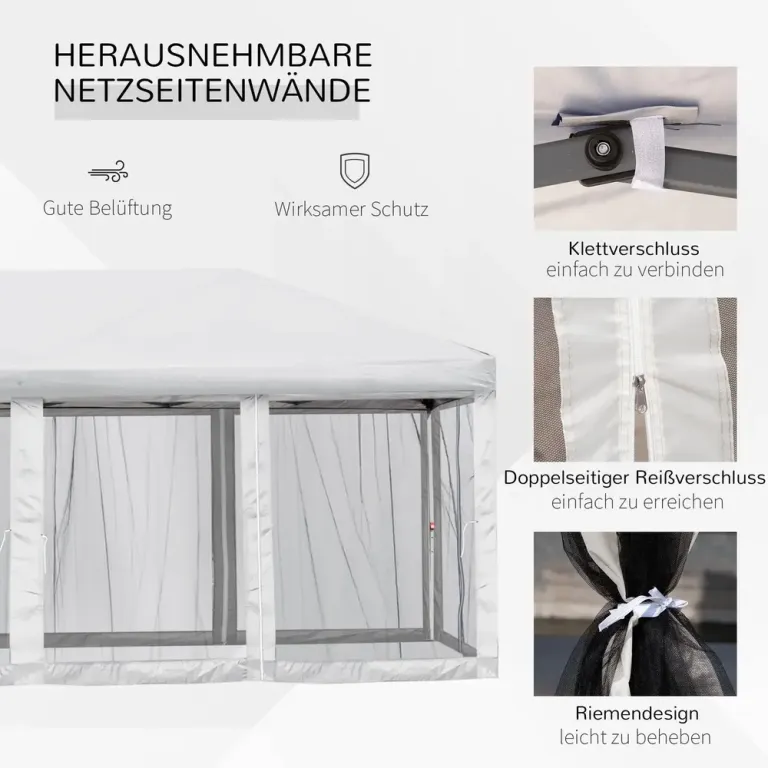 Paviljong Partytält Vertikalmarkis Insynsskydd och Vindskydd