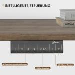 Elektriskt Höj- och Sänkbart Skrivbord, Ergonomiskt Ståbord med Motor, Justerbar Arbetsstation för Hemmakontor, Natur/Svart, 140 x 70 x 72-116 cm