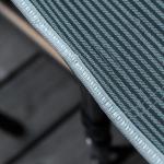 Solstol Solsäng Hopfällbar med Kudde Grå av Oxford Tyg och Metall för Trädgård och Strand Bekväm Vilostol med Sidficka 188 x 64,5 x 53 cm