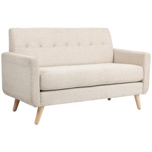 2-sits Soffa, Bekväm, Beige, 134 x 71 x 82 cm