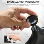 Tyst Motionscykel med Justerbart Motstånd, Pulssensor och Monitor, Blå
