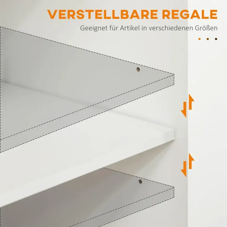 Serveringsvagn Vit av Trä och MDF 109 x 40 x 89 cm