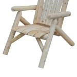 Adirondackstol Hållbar Natur Lärk för Trädgård och Altan med Högt Ryggstöd och Armstöd Klassisk Design för Vila 83 x 68 x 101 cm