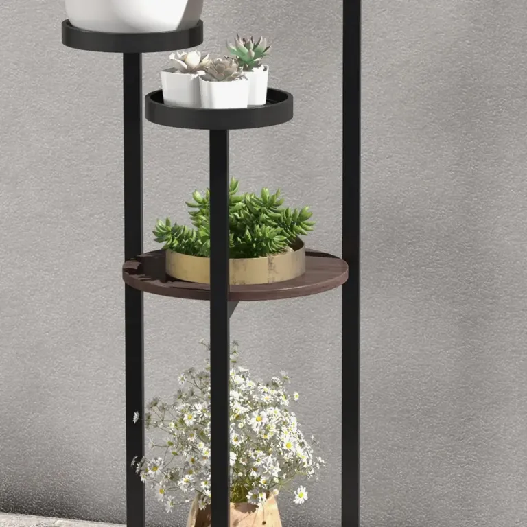 Växtställ Blomhylla Brun av Trä 5 Plan 28 x 28 x 87 cm