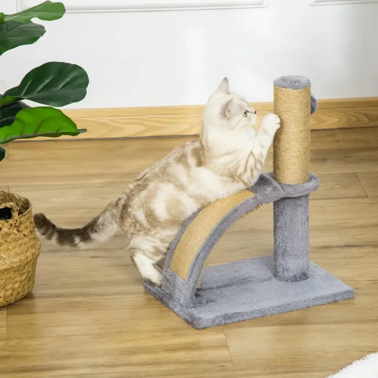 Klöspelare Klösträd Grå av Sisal och Plysch för Katter