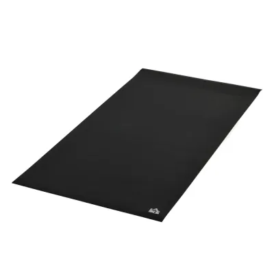 Skyddsmatta för Träningsmaskiner 180 x 90 cm, Svart