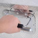 Robust Verktygslåda Aluminium Slitstark Transportlåda med Dragstång Mångsidig för Arbete och Hobby Silver 76 X 33 X 25 Cm