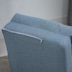 Golvstol, Vikmadrass, 2-i-1 Design med Avtagbar Kudde, 60 x 80 x 56 cm, Himmelsblå