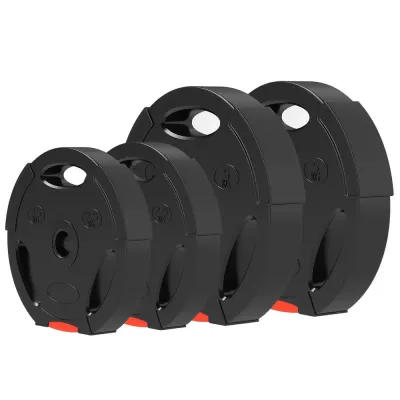 Viktskivor 4-Pack (2x5 kg + 2x2,5 kg), Svart