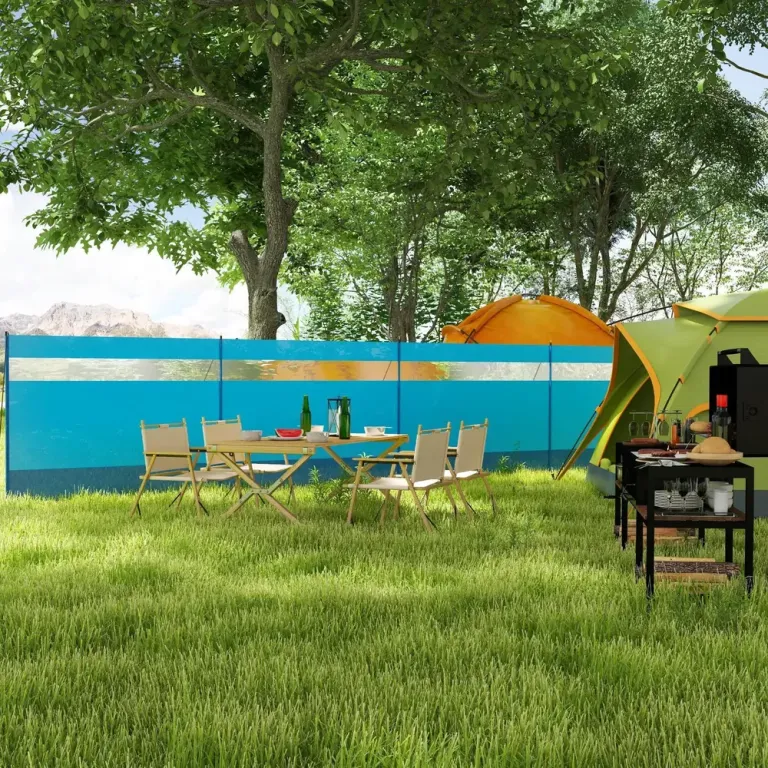 Vindskydd för Strand och Camping 725 x 140 cm, Blått