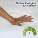Ergonomisk Madrass 90x200 cm, 25,8 cm Hög, 7-zoners med Avtagbart Tvättbart Överdrag