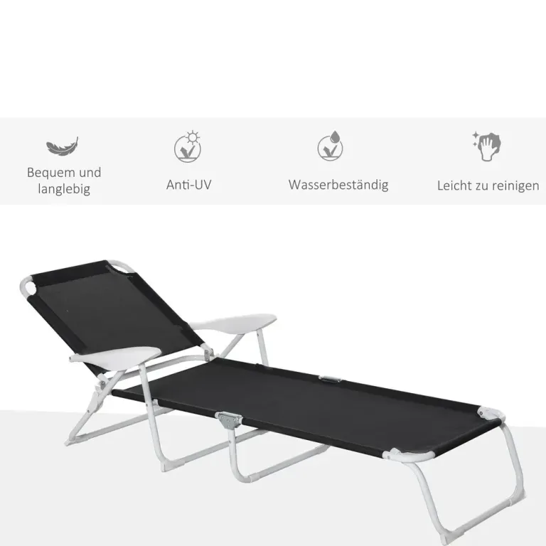 Solsäng Solstol Hopfällbar Pop-up Paviljong Partytält 2,95 x