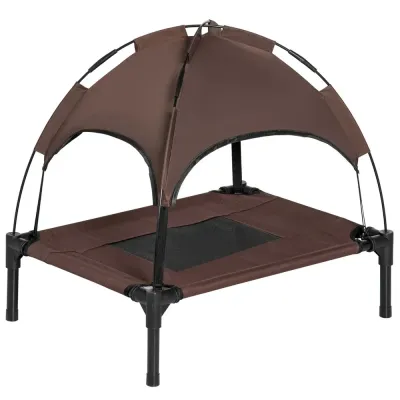 Upphöjd Hundsäng med Soltak Ventilerande 76 x 61 x 73 cm