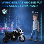 BMW S1000RR Licensierad Elektrisk Barnmotorcykel Trehjuling med Batteri Stål Svart 66 X 37 X 44 Cm