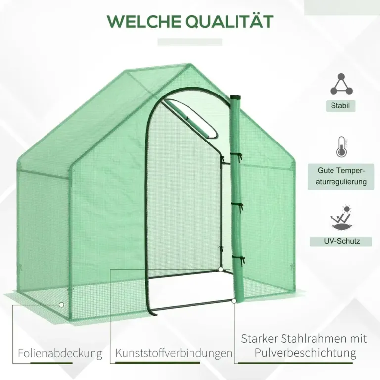 Litet Tunnelväxthus för Tomater Kompakt 180 x 100 x 168 cm