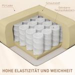 Elektrisk Relaxstol Fåtölj Krämvit av Konstläder och Metall för Vardagsrum 150° Tiltbar med Liggfunktion och Vibration 85 x 94 x 104 cm