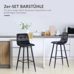 Barstolar Bistropallar Ljusgrå av Sammet och Stål för Vardagsrum Set om 2 med Fotstöd 42 x 47 x 105 cm