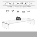 Skärmställ för Bärbar Dator, Ergonomisk, Akryl, Transparent, 53 x 19 x 9 cm