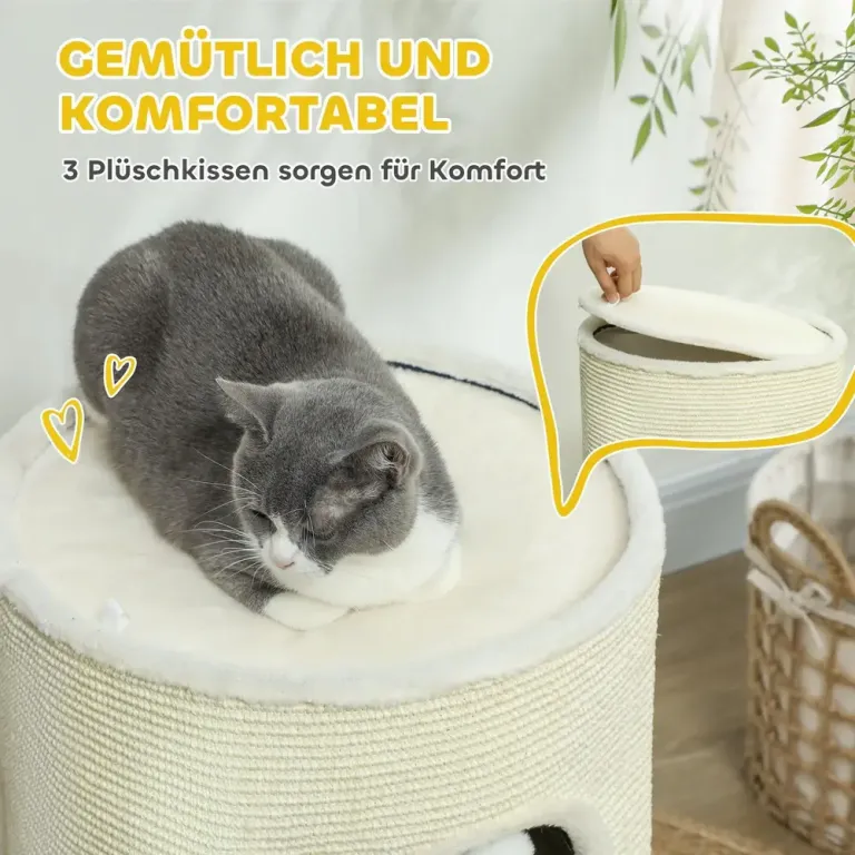 Klöstunna 3 Våningar med Kattgrottor, Cremevit